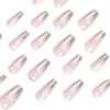 JP1898 Christmas gift silver snow glitter reusable press on nails fake nails press-ons nail salon beauty