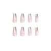 JP1898 Christmas gift silver snow glitter reusable press on nails fake nails press-ons nail salon beauty