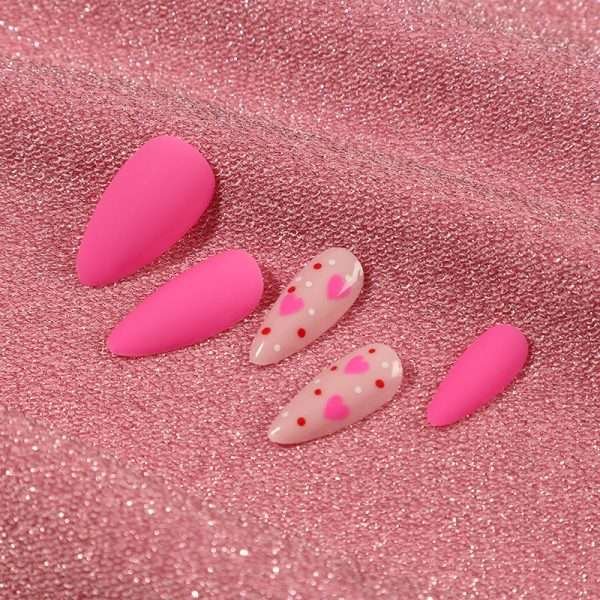 O1CN01WRj4BA2NGHjyqHhtw_!!4234819935-0-cib JP2247 Espresso-Proof Short Nails: No Latte Stains, Just Polished! ☕✨ Valentine rose love frosting reusable press on nails fake nails press-ons nail salon beauty