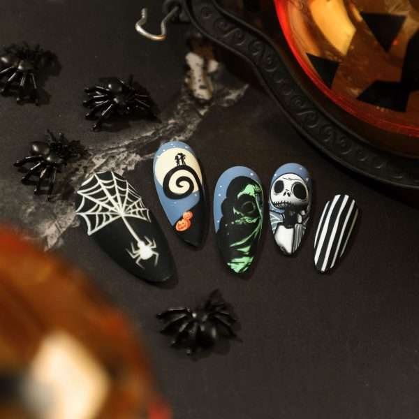 O1CN01eFT7Rc2NGHlGRJ1Yz_!!4234819935-0-cib JP2516 Toddler-Proof Short Nails: Diaper Duty to Playground Tough! πΆπ Halloween frosting skull pumpkin spider web reusable press on nails fake nails false nails press-ons beauty