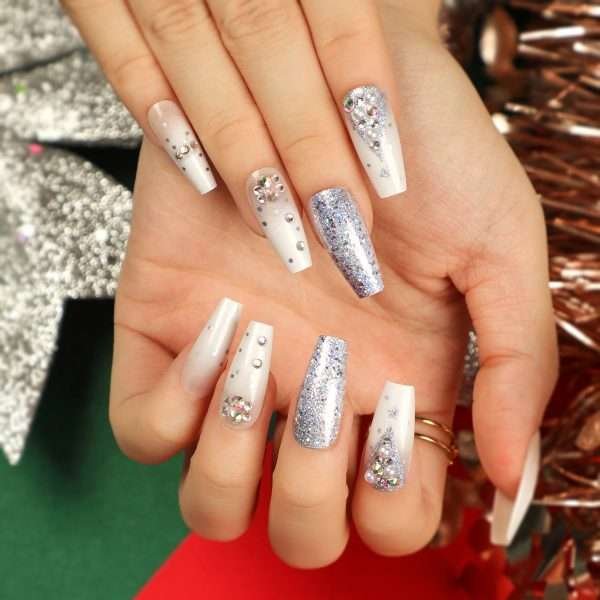 O1CN01niIhHO2NGHmgiyuoK_!!4234819935-0-cib JP2683 Toddler-Tough Medium Press-Ons: Playground to Playdate Ready! 👶🪀 Christmas style glitter rhinestone reusable press on nails fake nails false nails press-ons beauty