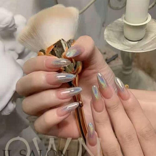 JP735-✨ Aurora Borealis Prodigy Stilettos: Holographic Stardust That Outshines Rainbows​​ (Cosmopolitan’s "Unicorn Secret" for Desert Rave Survivors & Moonlight Rebels)