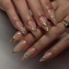JP3484-🔬 Gilded Alchemy: Molecular Gold Gel Almonds with Cortical 3D Architecture​​ (Wall Street Journal: "Sub-10μ Precision for the New Aristocracy")
