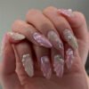 JP3680-🌸 Nacre Rebellion: Hydrokinetic Pearls w/ Diamond Tides​​ (Vogue UK: "Benthic Elegance for Courtroom Sirens")