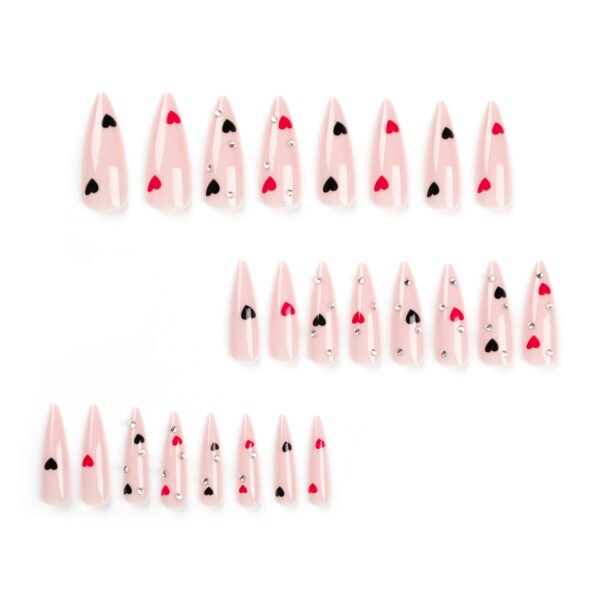 JP2727-​🇫🇷 Parisian Noir Prodigy Stilettos: The French Tip Revenge That Banned Salons