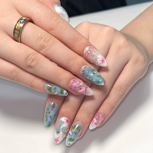 JP3306-🌼 Garden Arsenal: Floral-Therapy French Almonds with Biomechanical Petals​​ (Country Living UK: "Cottagecore Combatives for the Post-Industrial Rebel")