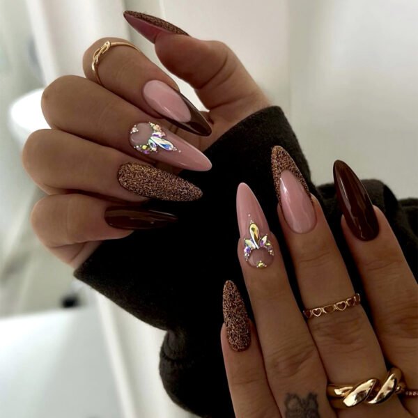 O1CN016HuMCW2NGHoyjKdhg_!!4234819935-0-cib JP3114-❄️ Crystalline Empress Long Stiletto Press-Ons: Snow-Queen French Tips w/ Icefire Diamonds