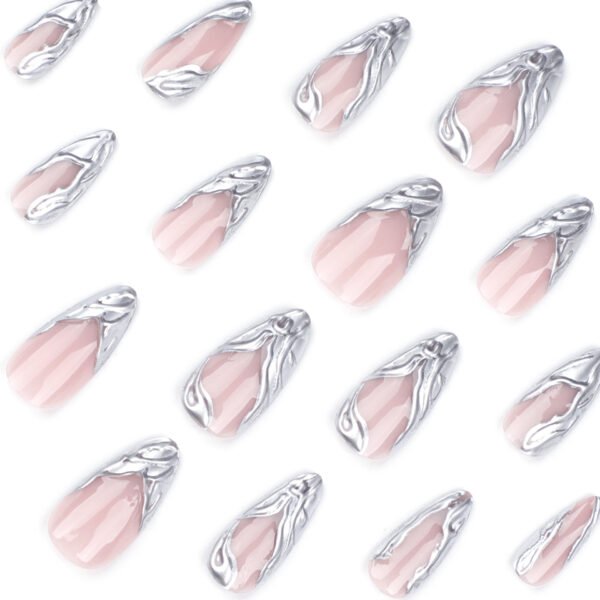 O1CN01AIanmb2NGHrjhbPb7_!!4234819935-0-cib JP3326-⚙️ Quantum Chrome: Architectural French Almonds with Neural-Mapped 3D Forms (Vogue Paris: "Robotic Precision Meets Haute Couture Rebellion")