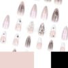 JP3334-💥 Litigatiom Blaze: Flame-Wreathed French Almonds with ScorchFade™ Ombré​​ (Law360: "Judicial Pyrotechnics for the Courtroom Renegade")