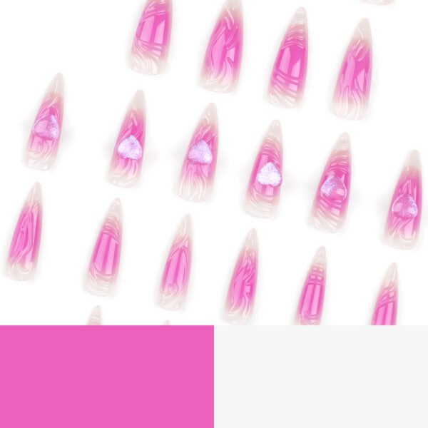 O1CN01CfRkbS2NGHrCVH7tm_!!4234819935-0-cib JP3244-Billion Dollar Baby Press Ons: Crushed Diamond Hearts ✦ Cloud Pink Ombré ✨ Salon Hearts Break!