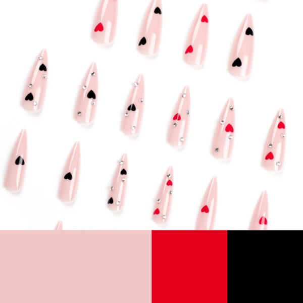 JP2727-​🇫🇷 Parisian Noir Prodigy Stilettos: The French Tip Revenge That Banned Salons