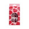 JP3138-❤️ Hemato-Romance: Surgical Valentine Almonds w/ Hematite Hearts​​ (Vogue: "Cardiac Chic for the Litigation Cupid")