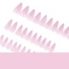 JP3588-💫 Pink Holo Cat-Eye Stiletto Press-Ons | Salon Magic Without the Madness.​