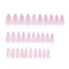 JP3588-💫 Pink Holo Cat-Eye Stiletto Press-Ons | Salon Magic Without the Madness.​