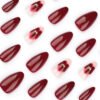 JP3695-❤️ Hematite Sovereignty: Surgical Scarlet Almonds w/ Hemorrhage-Resistant Florals​​ (Vogue Business: "ICU-Ready Haute Hematology for Power Syndicates")