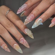 JP3386-🦋 Solar Flutter: Hydrokinetic Butterfly Almonds w/ Chlorine-Activated Beads​​ (Vogue: "Poolside Haute Entomology for the Scalpel Socialite")