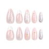JP2786-Hydrodynamic Wave Almonds: Salon-Defying 3D French Tips​​ (Vogue UK: "The Haute Hydraulics Revolution")