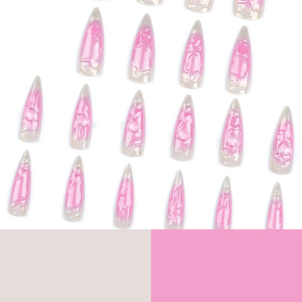 O1CN01MTpDyh2NGHrIrunDn_!!4234819935-0-cib JP2954-Irresistible 3D Pink French Stiletto Press-Ons with Hearts | Salon Glam in Minutes!