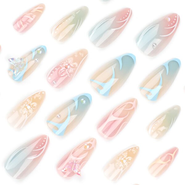 O1CN01RMim4H2NGHsoQDJIE_!!4234819935-0-cib JP3386-🦋 Solar Flutter: Hydrokinetic Butterfly Almonds w/ Chlorine-Activated Beads (Vogue: "Poolside Haute Entomology for the Scalpel Socialite")