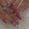 JP3446-⚡️ Vice Squad Blossoms: 3D Flower Almonds w/ SWAT-Grade Gem Lock​​ (Rolling Stone: "Narcotics-Proof Nails for the Courtroom Renegade")