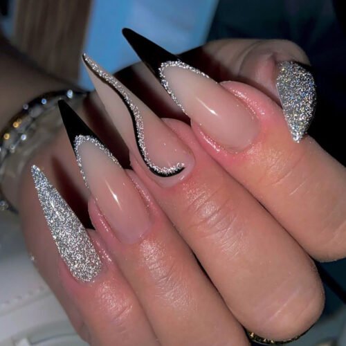 JP3111-🪐 Liquid Steel Eclipse Stilettos: Surgical-Precision Shine That Embarrasses Salons​​ (Vanity Fair’s "Covert Power Move" for ER Nurses & Corporate Assassins)