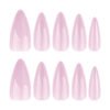 JP3588-💫 Pink Holo Cat-Eye Stiletto Press-Ons | Salon Magic Without the Madness.​