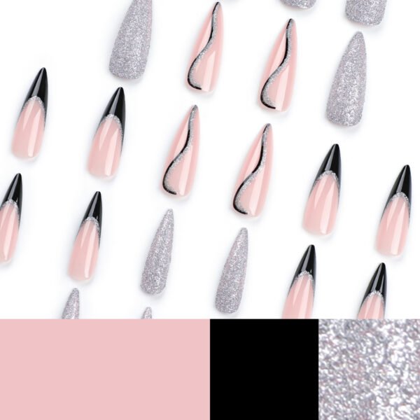 JP3111-🪐 Liquid Steel Eclipse Stilettos: Surgical-Precision Shine That Embarrasses Salons​​ (Vanity Fair’s "Covert Power Move" for ER Nurses & Corporate Assassins)