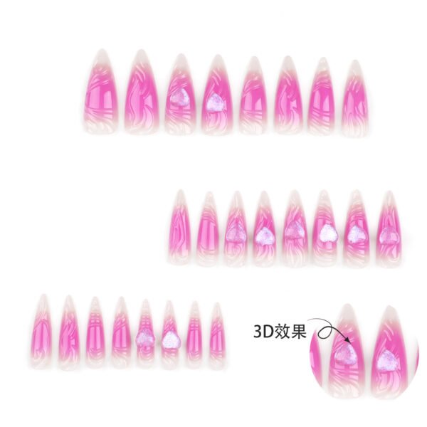 O1CN01ZJbxTA2NGHrCekpLE_!!4234819935-0-cib JP3244-Billion Dollar Baby Press Ons: Crushed Diamond Hearts ✦ Cloud Pink Ombré ✨ Salon Hearts Break!