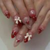 JP3138-❤️ Hemato-Romance: Surgical Valentine Almonds w/ Hematite Hearts​​ (Vogue: "Cardiac Chic for the Litigation Cupid")