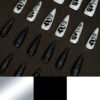 JP1584-🐉 Dragon Text Noir Press-Ons: Where Gothic Script Meets Obsidian Scale Armor​