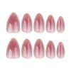 JP3862-💫 Photonic Blush: Surgical Cat Eye Almonds w/ Holographic Hemostasis​​ (Vogue Business: "OR-Approved Luster for the Scalpel Socialite")