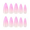 JP3589-💘 Pink Ombré Stiletto Press-Ons | Where Salon Glam Meets Savage Confidence!