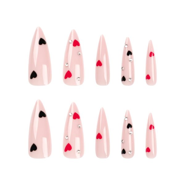 JP2727-​🇫🇷 Parisian Noir Prodigy Stilettos: The French Tip Revenge That Banned Salons