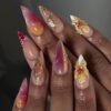 JP3852-🐆 Predator Florals: Safari-Grade Leopard Almonds w/ Photonic Gradient & 3D Botanicals​​ (Vogue Paris: "Haute Zoology for Boardroom Huntresses")