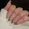 JP3122-🎀 Silent Bow Command: Forensic Nude Almonds w/ Sterile Satin Bows​​ (WSJ: "Covert Authority for the Boardroom Ballet")