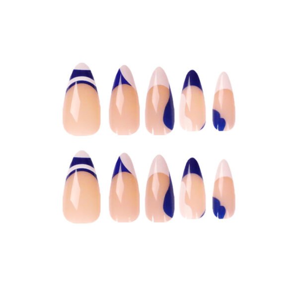 O1CN01tM44IB2NGHeqsUJaF_!!4234819935-0-cib JP1419-💧 Blue & White French Stiletto Press-Ons: Your Aegean Summer at Your Fingertips