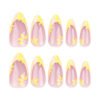 JP3313-🌼 Solar Pearl: Chlorophyll French Almonds w/ Insolation-Reactive Florals​​ (Vogue Paris: "Haute Horticulture for the Litigation Botanist")