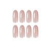 JP892-🍁 Timeless Amber Elegance: Crystal Cat Eye Almond French Tips