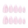 JP3568-Soft Blush Ombre Almond Press On Nails | Reusable French Fade Manicure (Waterproof)  ​​Subtitle:​​ Effortless Luxury for Everyday Elegance – Salon-Grade Ombre in 8 Minutes Flat ✨  ​​(Hero image showcasing nails in soft pink-to-white gradient on almond-shaped tips)​