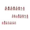 JP3964-Y2K Sweet Punk Almond Press Ons | Bestseller Reusable Shorties Salon-Defying Attitude in 90 Seconds - Waterproof & Drill-Free