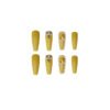 JP1312-✨ Unlock Unapologetic Glam: Mustard-Glow Crystal Butterfly French Tips | Ultra Long T-Shape Reusable Press-Ons