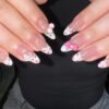JP4009-Paris Meets Tokyo: Leopard French Almond Press-On Nails – Sweet & Reusable​​ ​​Break Free from Salons: 90-Second Japanese-Kawaii Luxury