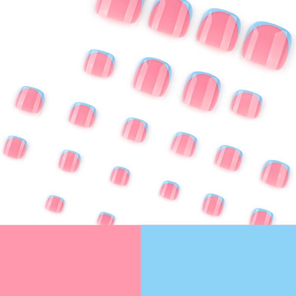O1CN011RD6e22NGHxeBFYBa_!!4234819935-0-cib JP3800-Azure Seas Toenails: Effortless French Tip Press-Ons for Salt-Kissed Freedom