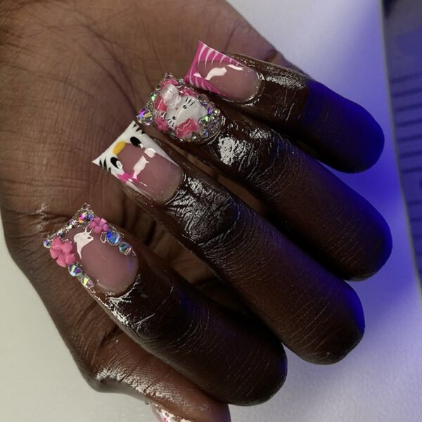 O1CN011cYD0h2NGHw3B6ZWt_!!4234819935-0-cib JP3659-Your Daily Dose of Kawaii: Reusable Cat & Heart French Tips ✨ (Nude Pink, Short Square)