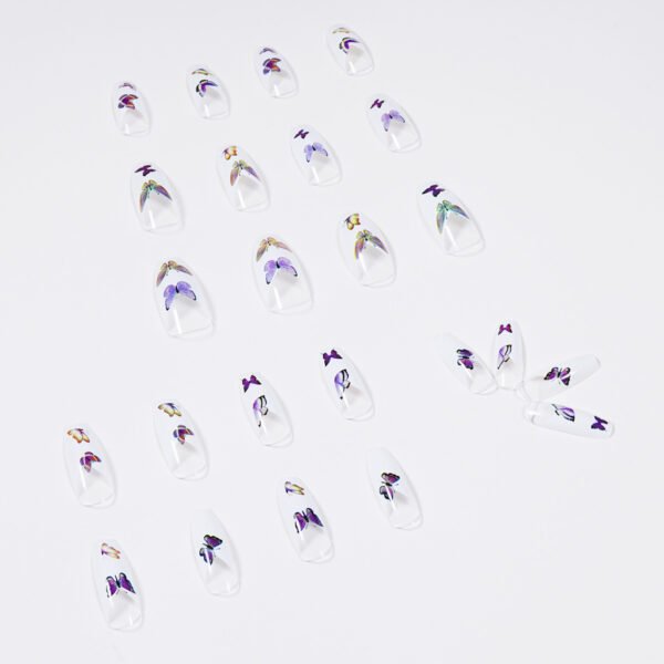 JP1013-🦋 Rainbow Butterfly Ballet Press-Ons: Whimsical French Tips, Waterproof & Reusable​​  For Bold Dreamers & Joyful Rebels — Salon Artistry in 90 Seconds, Not 3 Hours