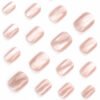JP3269-Pink Perfection French Toes: Viral Cat Eye Glam in Minutes ✨ (Reusable, Short & Sweet!)​