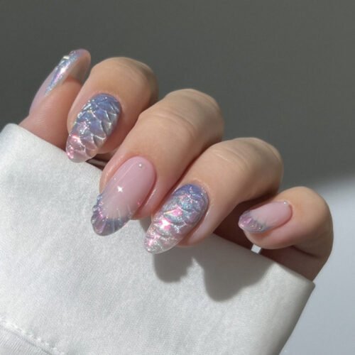 JP3903✦ Effortless European Chic: Reusable French Almond Press-Ons with 3D Details | Salon Glam, Skip the Chair ​​Flawless Nails in 10 Mins? Oui, It’s Possible.​