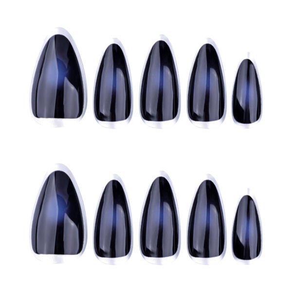 O1CN012jiY8j2NGHuywOVNH_!!4234819935-0-cib JP3566-🌌 Event Horizon Almonds: Icy Hoop French Tips on Spilled-Ink Velvet ✨ Reusable • Waterproof • Office-to-Rave Pro