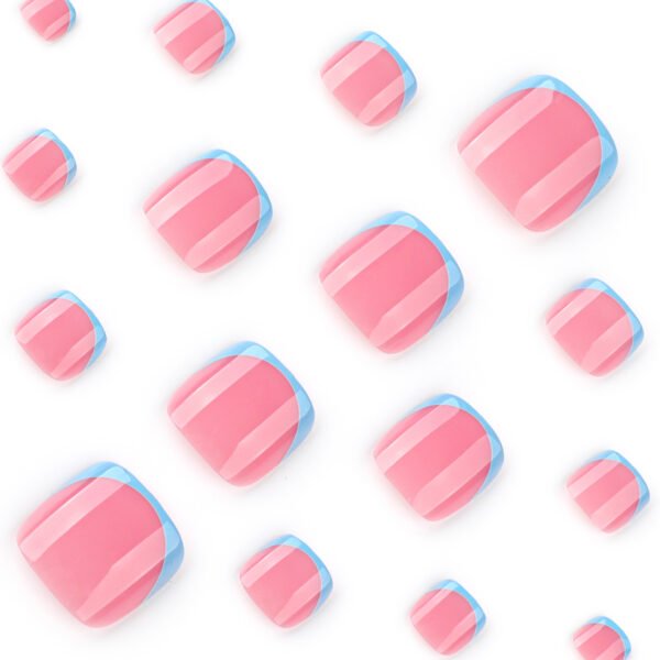 O1CN012okC6G2NGHxdw6GM5_!!4234819935-0-cib JP3800-Azure Seas Toenails: Effortless French Tip Press-Ons for Salt-Kissed Freedom