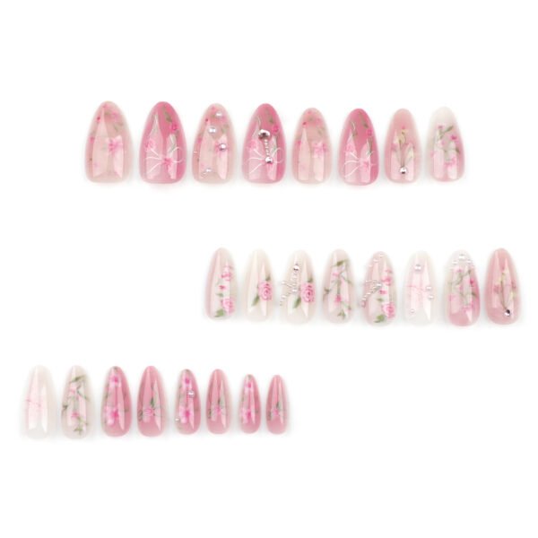 O1CN013KDUAl2NGHsjwx03n_!!4234819935-0-cib JP3403-✨ Monet’s Garden at Your Fingertips: Reusable Pink Ombré Almond Nails w/ 3D Roses Salon-Grade Impressionist Art — Zero Dry Time, Zero Regrets